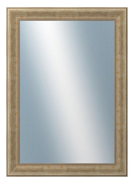 DANTIK - Zrkadlo v rámu, rozmer s rámom 50x70 cm z lišty KŘÍDLO malé zlaté patina (2774)