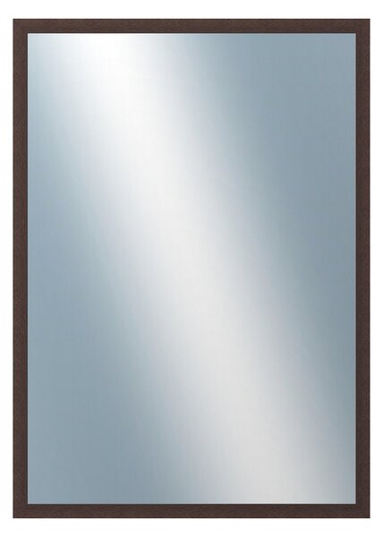 DANTIK - Zrkadlo v rámu, rozmer s rámom 50x70 cm z lišty KASETTE hnedá (2757)