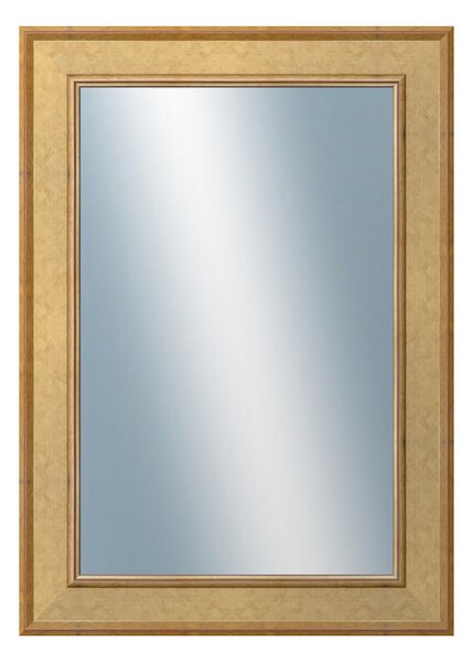DANTIK - Zrkadlo v rámu, rozmer s rámom 50x70 cm z lišty TOOTH zlatá (2778)