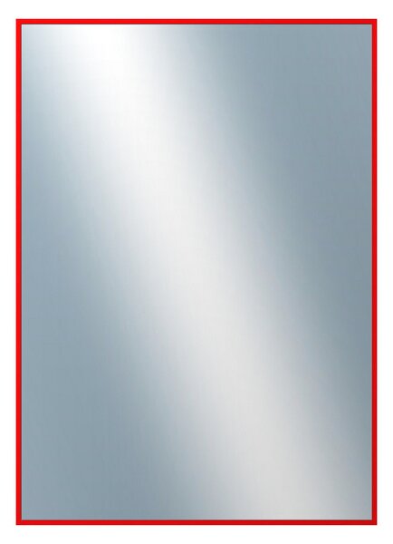 DANTIK - Zrkadlo v rámu, rozmer s rámom 50x70 cm z lišty Hliník červená (7001098)