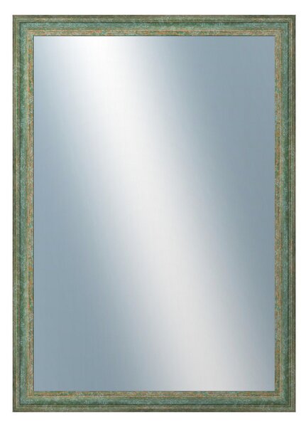 DANTIK - Zrkadlo v rámu, rozmer s rámom 50x70 cm z lišty LYON zelená (2706)
