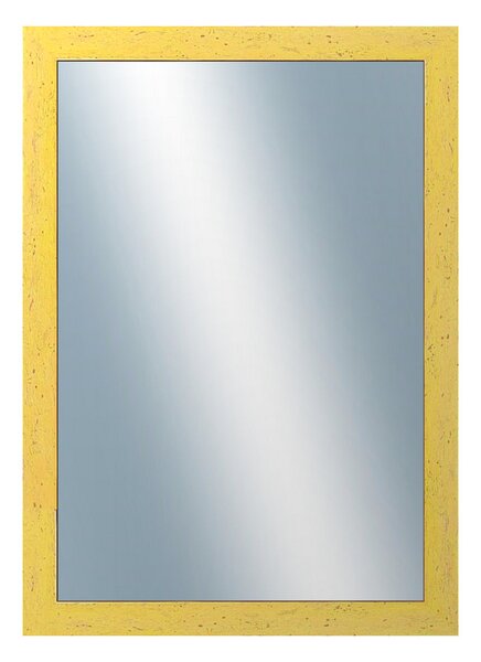 DANTIK - Zrkadlo v rámu, rozmer s rámom 50x70 cm z lišty RETRO žltá (2533)