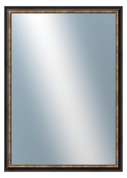 DANTIK - Zrkadlo v rámu, rozmer s rámom 50x70 cm z lišty TRITON čierna (2139)