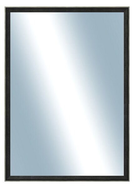DANTIK - Zrkadlo v rámu, rozmer s rámom 50x70 cm z lišty Inclinata colori čierna (3132)