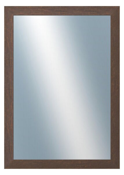 DANTIK - Zrkadlo v rámu, rozmer s rámom 50x70 cm z lišty RETRO hnedá (3144)