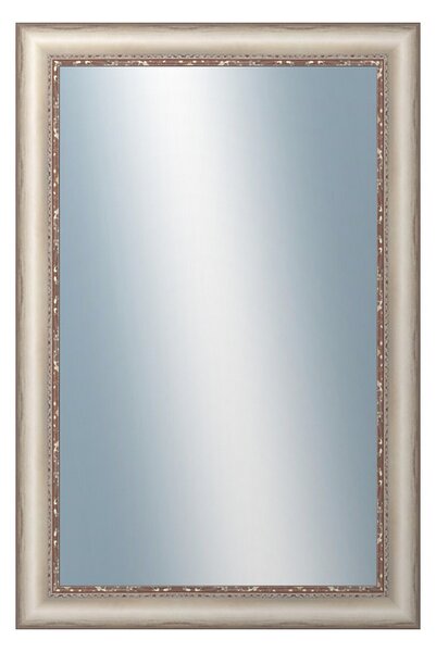 Zrkadlo v rámu Dantik 40x60cm z lišty PROVENCE biela (2652)