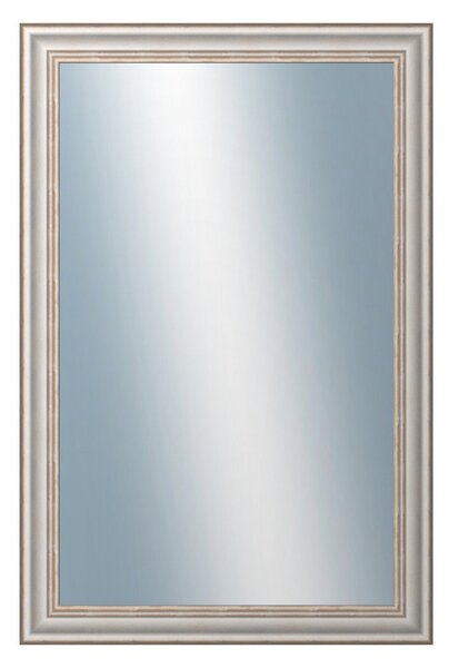 DANTIK - Zrkadlo v rámu, rozmer s rámom 40x60 cm z lišty TOULON biela veľká (2665)