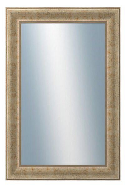 DANTIK - Zrkadlo v rámu, rozmer s rámom 40x60 cm z lišty KŘÍDLO malé strieborné patina (2775)