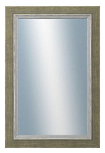 DANTIK - Zrkadlo v rámu, rozmer s rámom 40x60 cm z lišty AMALFI zelená (3115)