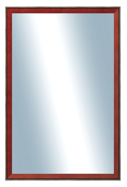 Zrkadlo v rámu Dantik 40x60cm z lišty Inclinata colori červená (3136)