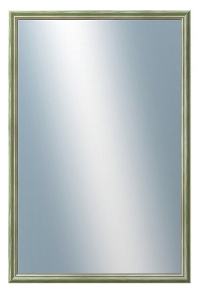 DANTIK - Zrkadlo v rámu, rozmer s rámom 40x60 cm z lišty Y-ka zelená linka (3126)