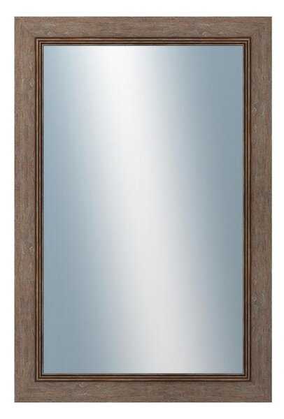 DANTIK - Zrkadlo v rámu, rozmer s rámom 40x60 cm z lišty CARRARA hnedá (2894)