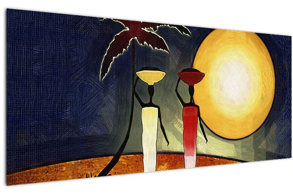 Obraz starovekej maľby (120x50 cm)