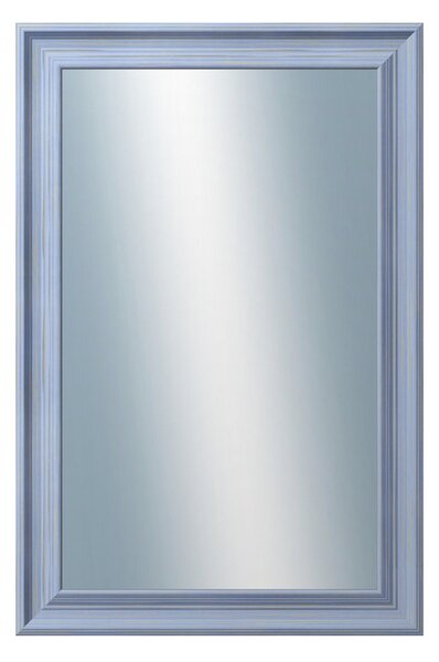 DANTIK - Zrkadlo v rámu, rozmer s rámom 40x60 cm z lišty KOSTELNÍ malá modrá (3166)