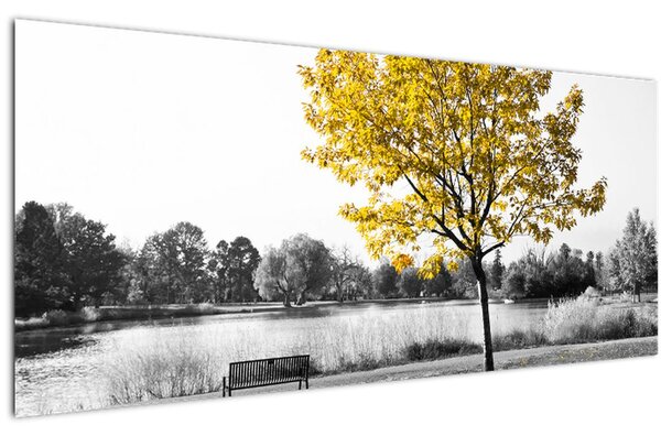 Obraz - Odpočinok v parku (120x50 cm)