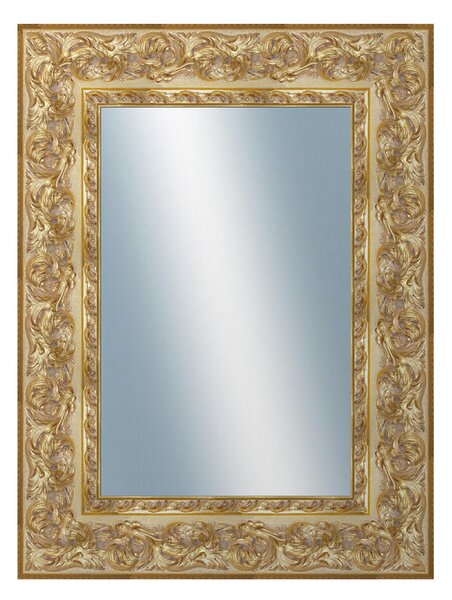 DANTIK - Zrkadlo v rámu, rozmer s rámom 60x80 cm z lišty KŘÍDLO ozdobné zlaté (2890)