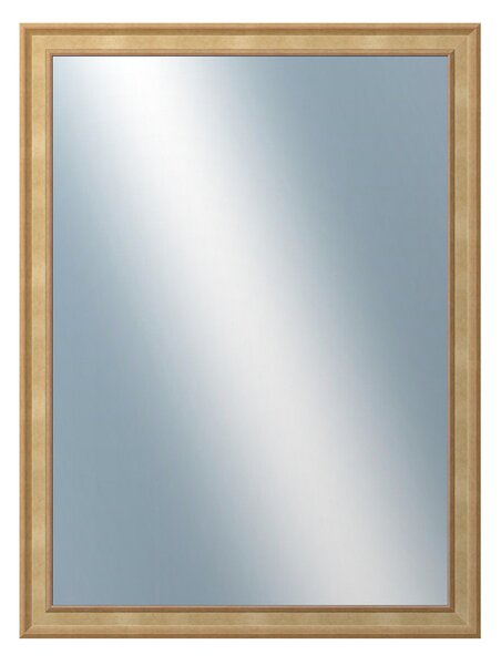 DANTIK - Zrkadlo v rámu, rozmer s rámom 60x80 cm z lišty TOOTH malá zlatá (3161)