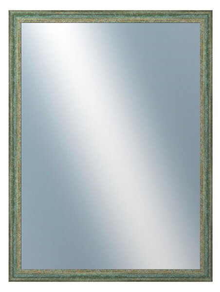 DANTIK - Zrkadlo v rámu, rozmer s rámom 60x80 cm z lišty LYON zelená (2706)
