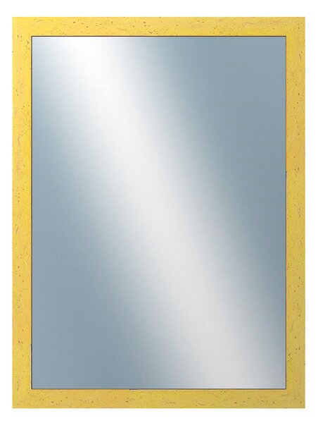 DANTIK - Zrkadlo v rámu, rozmer s rámom 60x80 cm z lišty RETRO žltá (2533)