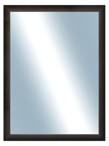 DANTIK - Zrkadlo v rámu, rozmer s rámom 60x80 cm z lišty LEDVINKA tmavo hnedá (1442)
