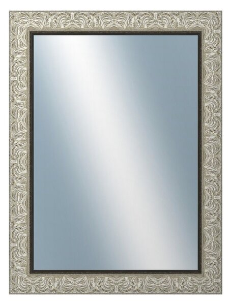 DANTIK - Zrkadlo v rámu, rozmer s rámom 60x80 cm z lišty PRAHA strieborná (2751)