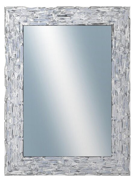 DANTIK - Zrkadlo v rámu, rozmer s rámom 60x80 cm z lišty Travertino strieborné (2893)