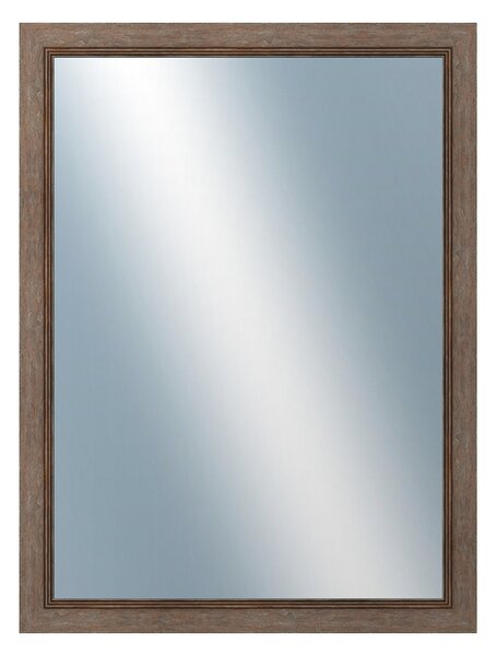 DANTIK - Zrkadlo v rámu, rozmer s rámom 60x80 cm z lišty CARRARA hnedá (2894)