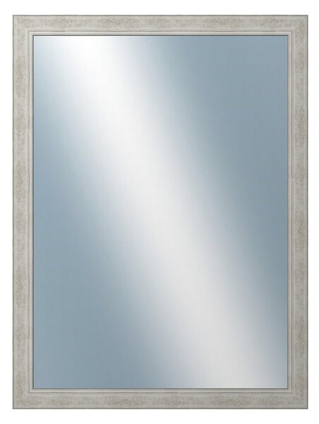 DANTIK - Zrkadlo v rámu, rozmer s rámom 60x80 cm z lišty ANDRÉ veľká strieborná (3157)