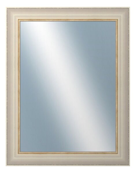DANTIK - Zrkadlo v rámu, rozmer s rámom 70x90 cm z lišty GREECE biela (2639)
