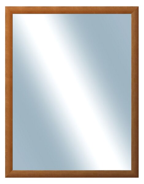 DANTIK - Zrkadlo v rámu, rozmer s rámom 70x90 cm z lišty LEDVINKA svetlo hnedá (1440)