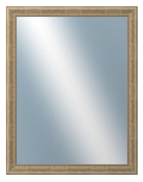 DANTIK - Zrkadlo v rámu, rozmer s rámom 70x90 cm z lišty KŘÍDLO malé zlaté patina (2774)