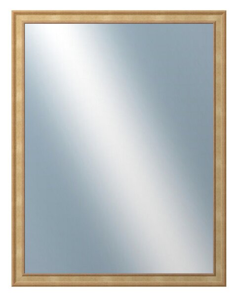 DANTIK - Zrkadlo v rámu, rozmer s rámom 70x90 cm z lišty TOOTH malá zlatá (3161)