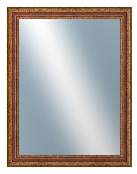 DANTIK - Zrkadlo v rámu, rozmer s rámom 70x90 cm z lišty HRAD červená (3006)
