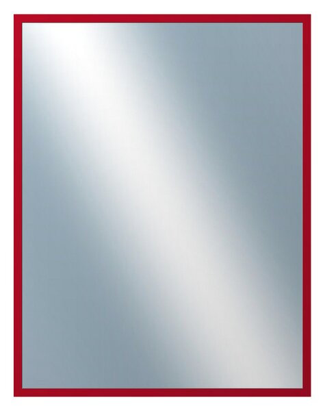 DANTIK - Zrkadlo v rámu, rozmer s rámom 70x90 cm z lišty PERLA červená lesklá (2878)