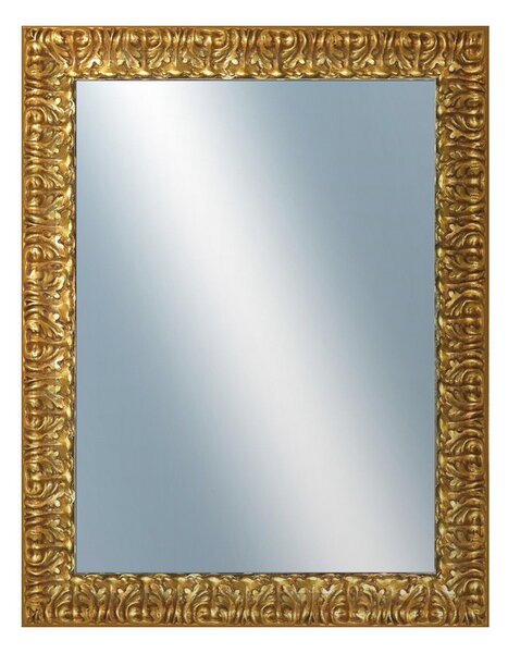 DANTIK - Zrkadlo v rámu, rozmer s rámom 70x90 cm z lišty ZVRATNÁ ozdobná zlatá (2888)