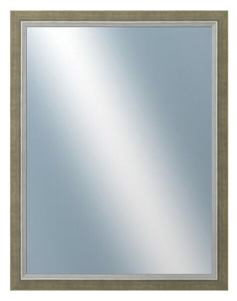DANTIK - Zrkadlo v rámu, rozmer s rámom 70x90 cm z lišty AMALFI zelená (3115)