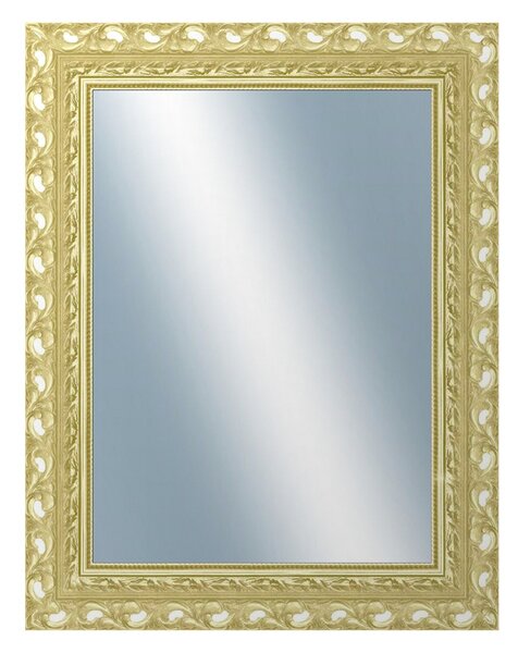 DANTIK - Zrkadlo v rámu, rozmer s rámom 70x90 cm z lišty ROKOKO zlatá hádzaná (2882)