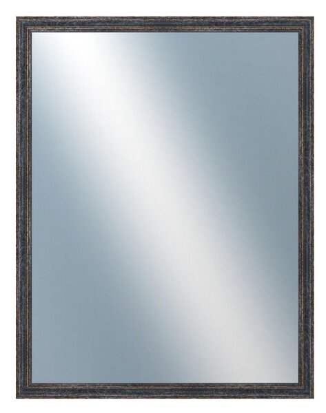 DANTIK - Zrkadlo v rámu, rozmer s rámom 70x90 cm z lišty LYON čierna (2705)