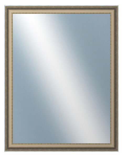 DANTIK - Zrkadlo v rámu, rozmer s rámom 70x90 cm z lišty DOPRODEJMETAL AG prehnutá veľká (3025)