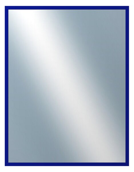 DANTIK - Zrkadlo v rámu, rozmer s rámom 70x90 cm z lišty PERLA modrá lesklá (2877)