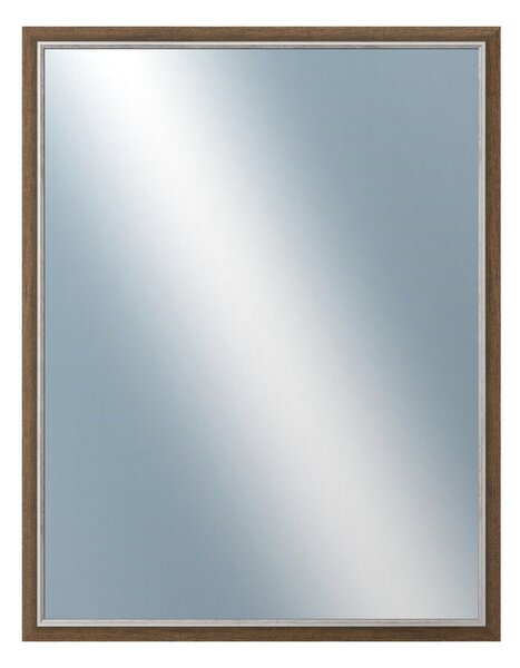 DANTIK - Zrkadlo v rámu, rozmer s rámom 70x90 cm z lišty TAIGA sv.hnedá (3106)