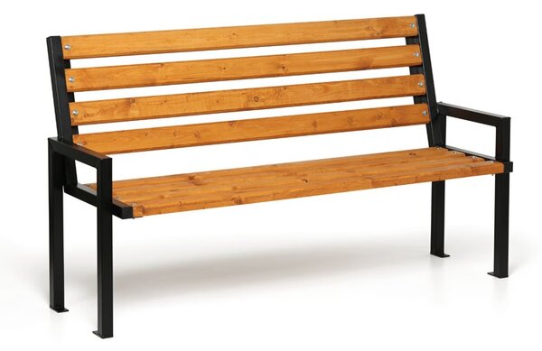 Vonkajšia lavička CITY s operadlom 1+1 ZADARMO, 1660 mm, limba