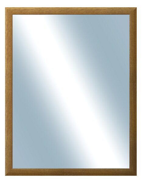 DANTIK - Zrkadlo v rámu, rozmer s rámom 70x90 cm z lišty LEDVINKA hnedá (1441)