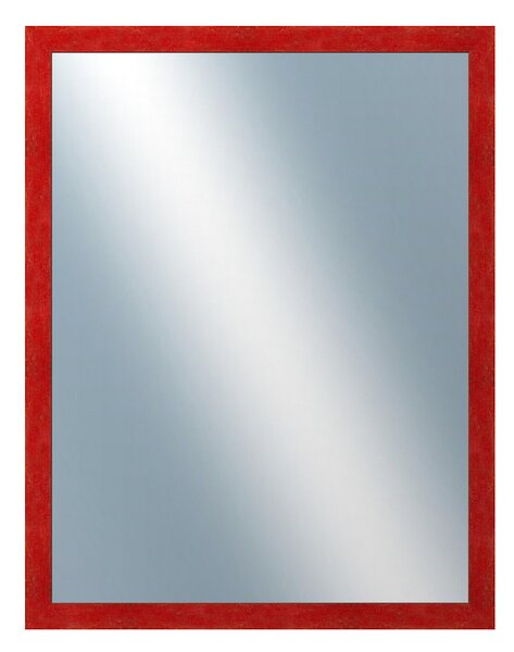 DANTIK - Zrkadlo v rámu, rozmer s rámom 70x90 cm z lišty RETRO červená (2534)