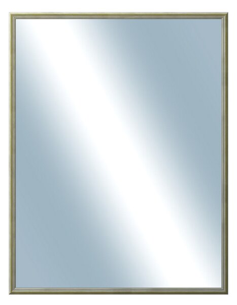 DANTIK - Zrkadlo v rámu, rozmer s rámom 70x90 cm z lišty Y-ka žltá linka (3127)