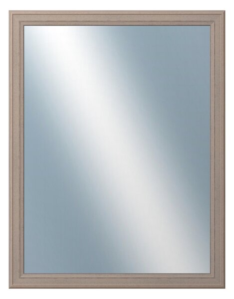 DANTIK - Zrkadlo v rámu, rozmer s rámom 70x90 cm z lišty STEP hnedá (3020)