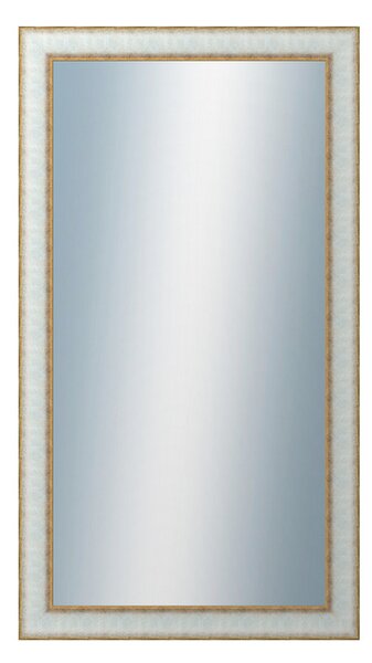 DANTIK - Zrkadlo v rámu, rozmer s rámom 50x90 cm z lišty DOPRODEJMETAL bielozlatá (3023)