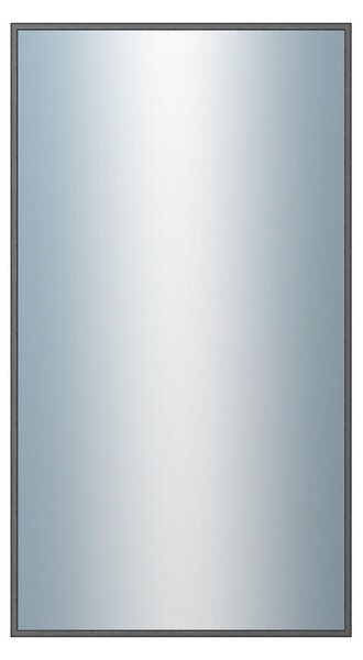 DANTIK - Zrkadlo v rámu, rozmer s rámom 50x90 cm z lišty Hliník grafit drásaná (7269224)