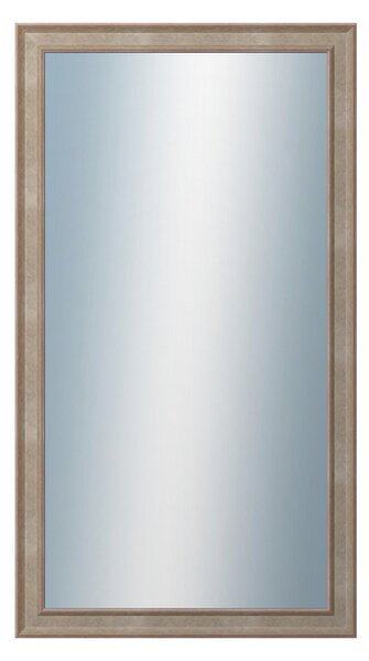 Zrkadlo v rámu Dantik 50x90cm z lišty TOOTH malá strieborná (3162)