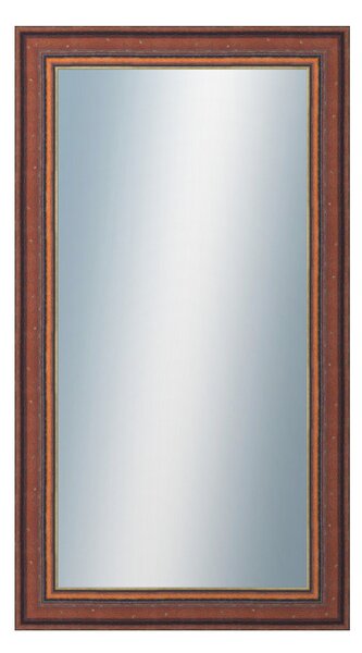 DANTIK - Zrkadlo v rámu, rozmer s rámom 50x90 cm z lišty ANGLIE hnedá Au Linka (612)